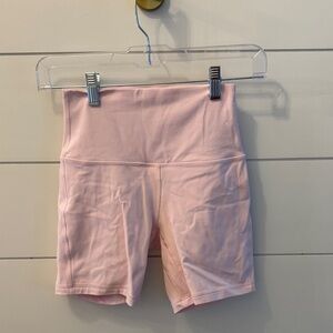 lululemon athletica Light Pink Bike Shorts